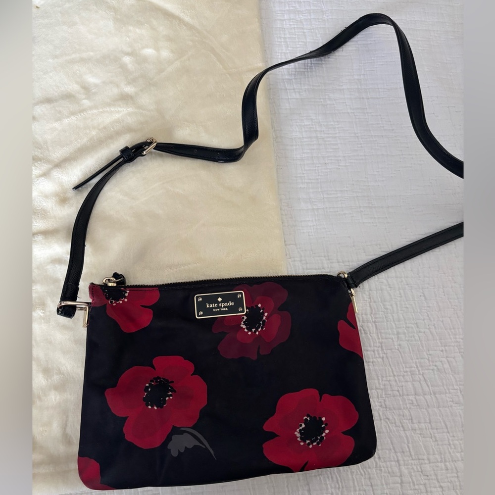 Kate Spade Red Flower Cross Body